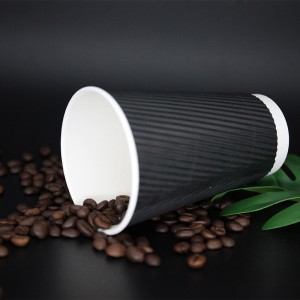 Ripple Wall Paper Cup Doppelwand Papier Kaffeetassen Großhandel